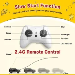Garvee Licensed Land Rover Kids Electric Car 12V Ride-On Toy with Remote Control MP3 Player and Safety Features