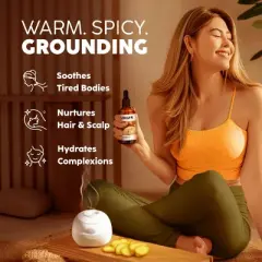 KUKKA Ginger Essential Oil (4 Fl Oz / 118 ml) for Hair Skin & Massage