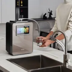 VEVOR Alkaline Water Ionizer Machine, pH 2.5-11.2 Alkaline Acidic Hydrogen Water Purifier, 6 Water Settings Home Filtration System, Up to -850mV ORP