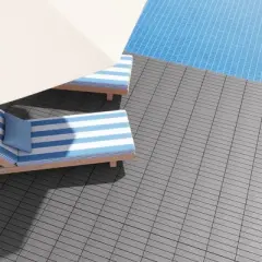 Tangkula 18PCS Interlocking Deck Tiles 12" x 12" Waterproof All Weather Flooring Covering