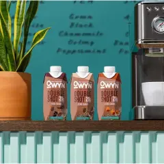 OWYN Double Shot Coffee Protein Shake with Caffeine - Vanilla Latte - 44.6 fl oz/4pk