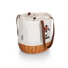 NFL Cleveland Browns Mickey Mouse Coronado Canvas and Willow Basket Tote - Beige Canvas
