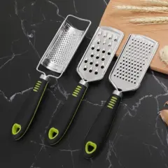 Unique Bargains Cheese Grater Stainless Steeel with Handle Handheld for Parmesan Cheese Ginger Garlic