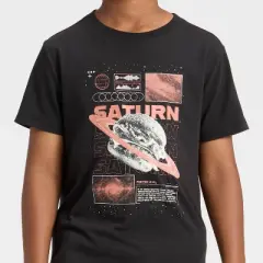 Boys' Short Sleeve Burger Planet Graphic T-Shirt - Cat & Jack&trade; Black