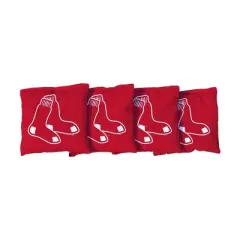 MLB Boston Red Sox Corn-Filled Cornhole Bags Red - 4pk