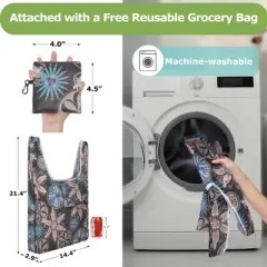 Tirrinia Large Insulated Picnic Basket, 34L Water Resistant & Leakproof Collapsible Portable Cooler Basket Set