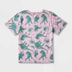 Boys' Jurassic Park Adaptive Short Sleeve Graphic T-Shirt - Wine Red