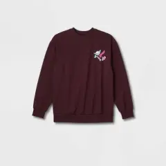 Latino Heritage Month Adult Pullover Sweatshirt - Burgundy Floral