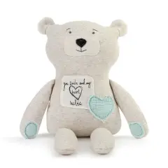 DEMDACO Poetic Threads Bear - Boy 17 inch - Blue
