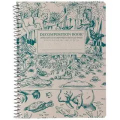 Decomposition Book 100pg College Ruled Spiral Notebook (Designs May Vary): School Supplies, Single Subject, Flexible Cover