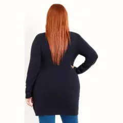 Women's Plus Size Star Tunic Sweater - navy | EVANS