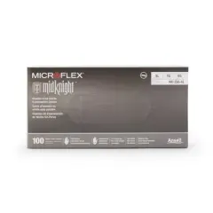 MICROFLEX MidKnight Nitrile Exam Glove Standard Cuff Length