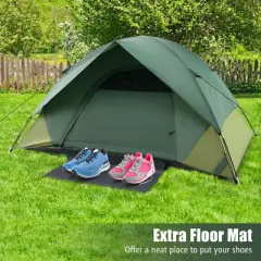 Costway 2-person Camping Tent Lightweight Outdoor Tent with Removable Rain Fly Carrying Bag