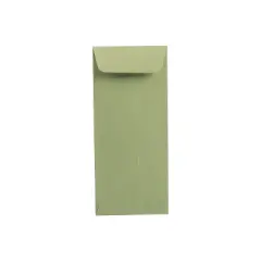 JAM Paper #10 Policy Envelope 4 1/8" x 9 1/2" Olive 100/Pack (125137469D)