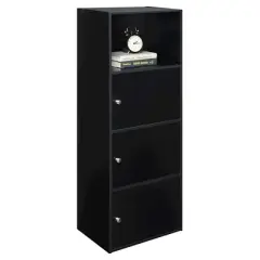 3 Door Cabinet Black - Breighton Home
