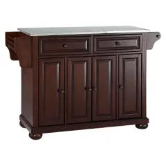 Alexandria Stainless Steel Top Kitchen Island - Crosley