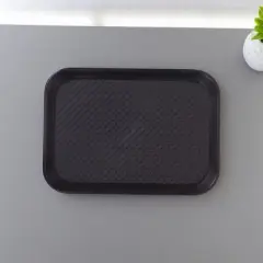 Slickblue Classic Textured Food Tray &ndash; Non-Slip Surface, Lightweight, Multipurpose for Daily Meals, Color & Size Options