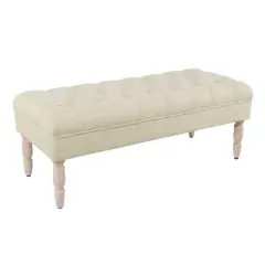 Classic Tufted Medium Bench - HomePop