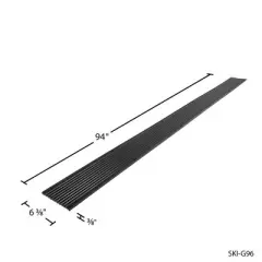 Black Ice  7' 10" Snowmobile Trailer Ski Guides for Friction-Free Loading