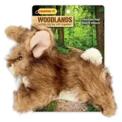 Ruffin' It Woodlands Plush Rabbit Dog Toy - Brown