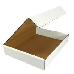 UOFFICE Bulk Pack of 50 White Corrugated Mailer and Literature Boxes (11" x 8.75" x 2")