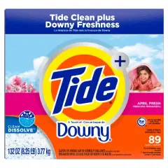 Tide with Downy Powder Laundry Detergent - 89 Loads