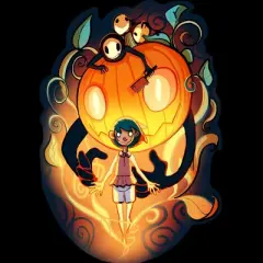 Junior's Design By Humans Halloween Spirit By AshenWorks T-Shirt