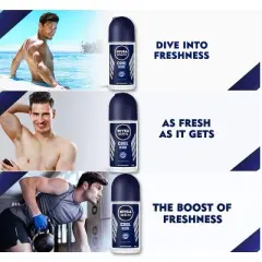 Nivea for Men Cool Kick Anti-Transpirant Deodorant (3 Pack)