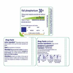 Kali Phosphoricum 30X by Boiron Homeopathic Single Medicine For Stress & Sleep  -  80 Pellet