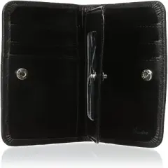 Julia Buxton Hudson Leather Pik-Me-Up Snap Card Case