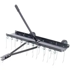 40'' Lawn Mower Attachments With 20 Spring Tines Maximum Thatch Removal For Yard Garden Patio Lawn Farm