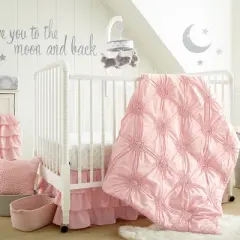 Willow 5-Piece Crib Bedding Set - Pink - Levtex Baby