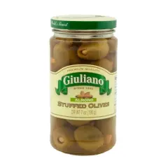Giuliano Almond Stuffed Olives - 6 pack, 6.5 oz