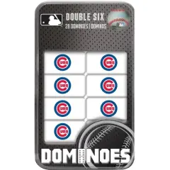 MasterPieces Officially Licensed MLB Chicago Cubs 28 Piece Dominoes Game for Adults