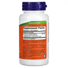 NOW Foods Gymnema Sylvestre, 400 mg, 90 Veg Capsules