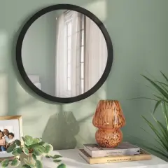 20" Round Wall Mirror Black - Room Essentials&trade;