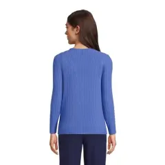 Lands' End Women's Wide Rib Cardigan and Tank Set