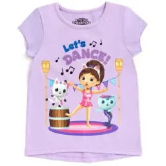 Dreamworks Gabby's Dollhouse Pandy Paws MerCat Girls 3 Pack T-Shirts Toddler to Big Kid 