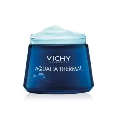 Vichy Aqualia Thermal Night Spa Cream and Face Mask, Anti-Fatigue with Hyaluronic Acid - 2.54oz