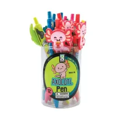 Geddes Axolotl Character Clip Pen - 12 per tub