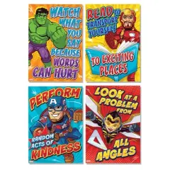 Eureka&reg; Marvel&trade; Motivational Poster Set Bulletin Board Set, 10 Posters