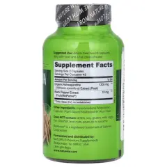 NATURELO Ashwagandha With BioPerine&reg;, 90 Vegetarian Capsules