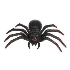 Seasons 20 in Black Plastic Spider Halloween Tabletop Decoration - Black
