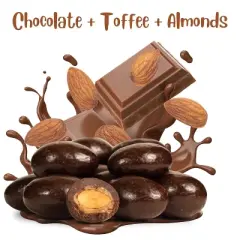 Chocolate Covered Toffee Almonds by It's Delish, 48 OZ Jumbo Container
