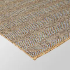 Indy Soft Stripe Outdoor Rug Brown - Threshold&trade;