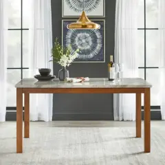 63" Edina Dining Table Walnut - Buylateral