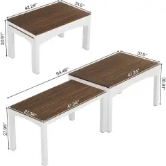 Tribesigns 94.48" Extendable Home Office Desk
