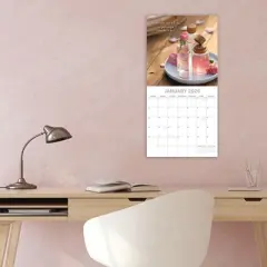 2026 Square Wall Calendar, Zen, 16-Month Mind, Body, Spirit Theme with 180 Reminder Stickers (12x12 In)