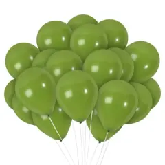 Treasures Gifted Olive Green Balloons - 10 Inch Latex Balloons - 72 Pack