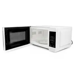 Galanz 1.1 cu ft 1000W Countertop Microwave Oven in White with One Touch Express Cooking